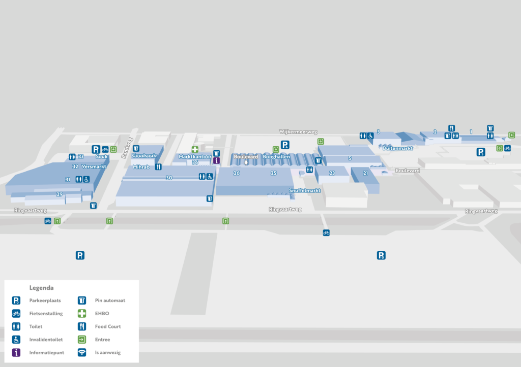 Bazaar beverwijk kaart 1